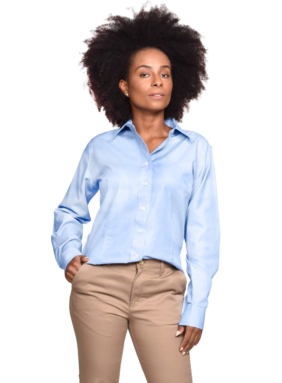 Outfits Con Blusa Una Blusa Azul Camisa Color Cielo Blusa Color